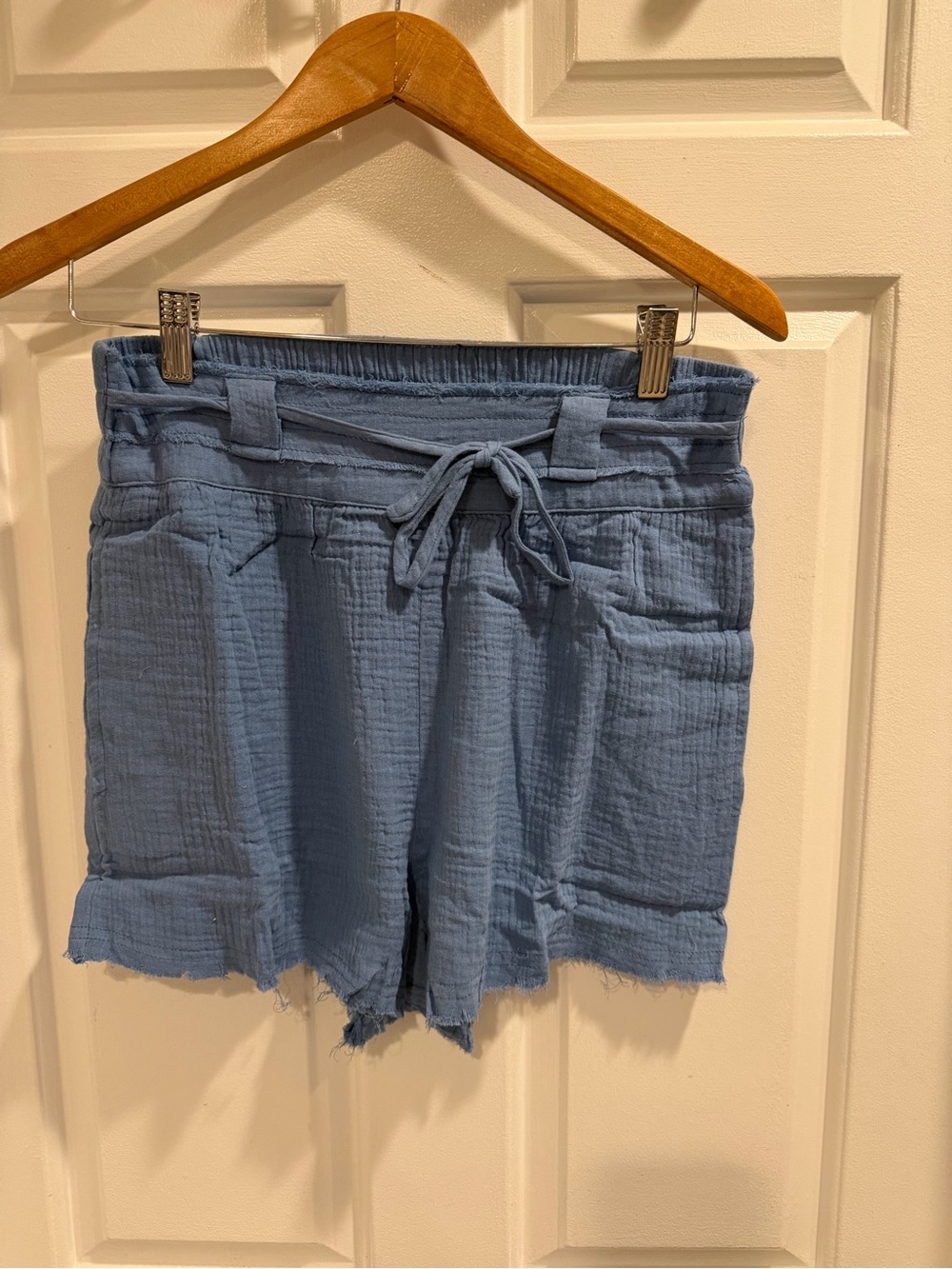 NWT New’m Light Blue Gauzr Women's Shorts Sz M